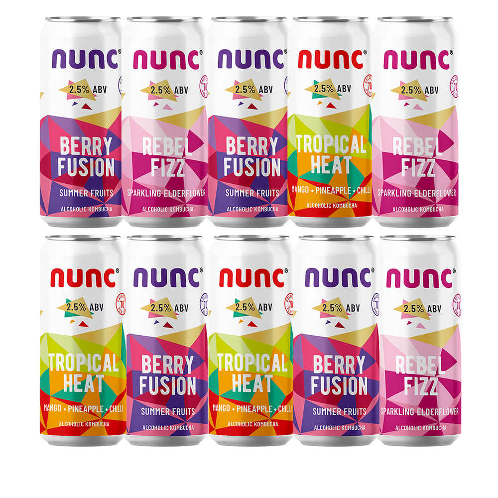 Sampler Pack of Alcoholic Nunc (10 x 330ml cans)